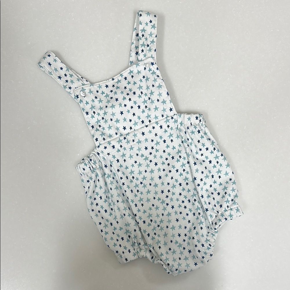 Pima Baby Boy Bubble - Patriotic Sparkle Stars